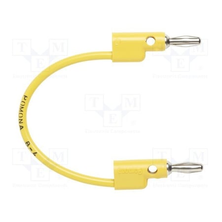 Pomona Electronics FLUKE BANANA PLUG PATCH CORD YELLOW 1894978 B-4-4